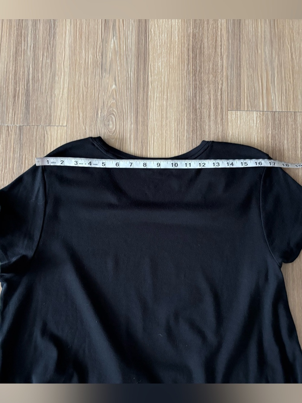 J. Jill Pima Cotton Tee T-Shirt Black Short Sleeve Womens XL Casual Minimalist - Picture 9 of 9